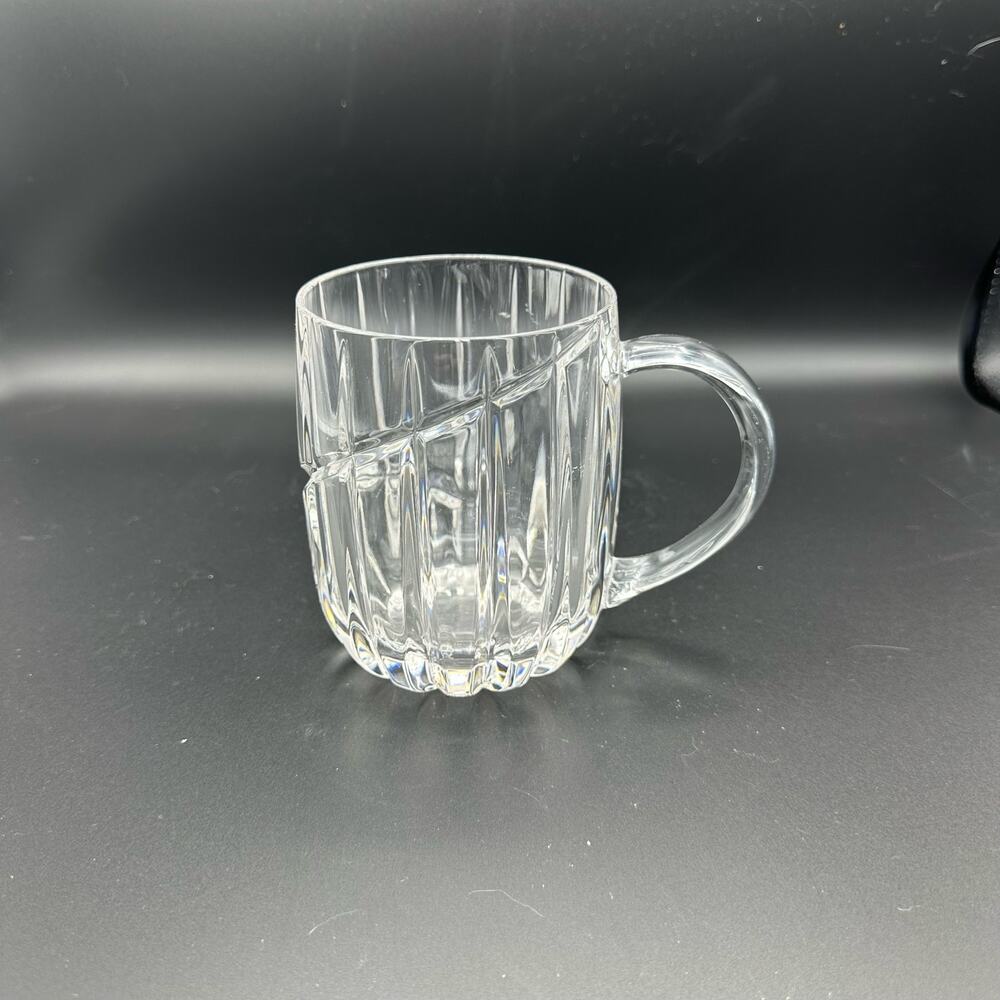 Vintage Mikasa "Uptown" Lead Crystal, Handled Mug, 2 available